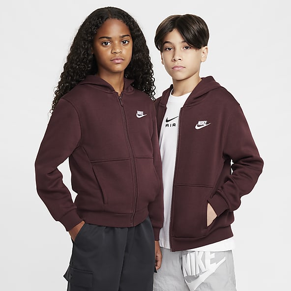 Nike red hoodie kids hot sale